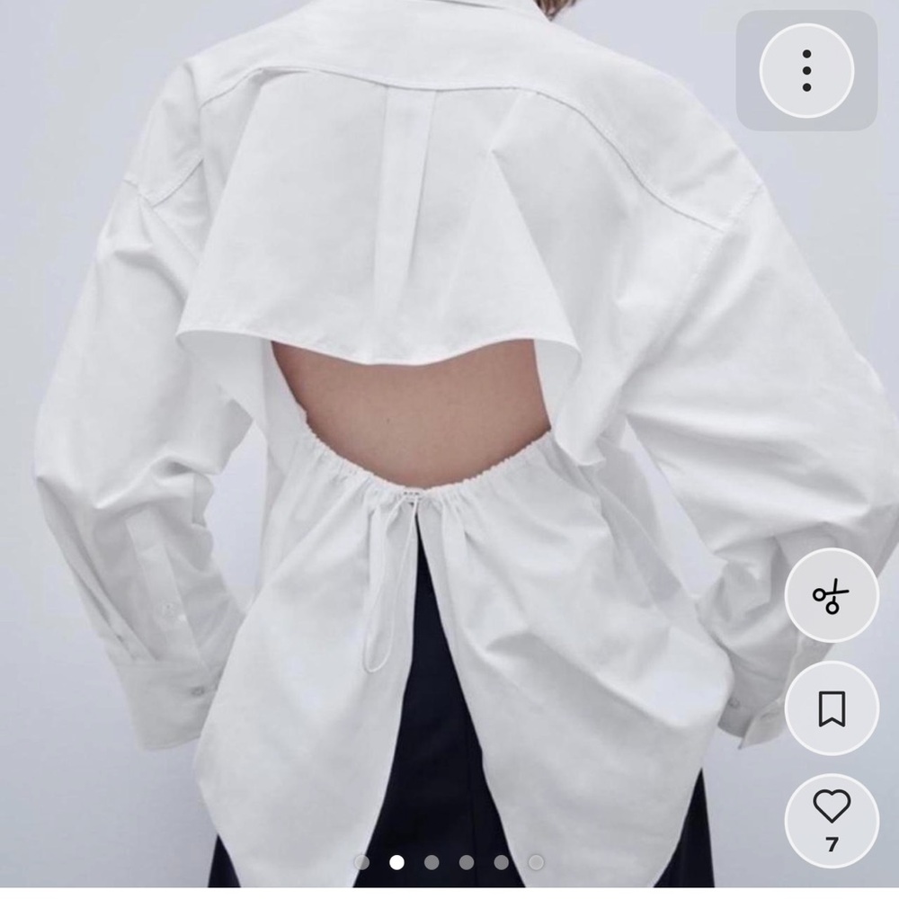 Zara White Men’s Casual Button-Down Shirt